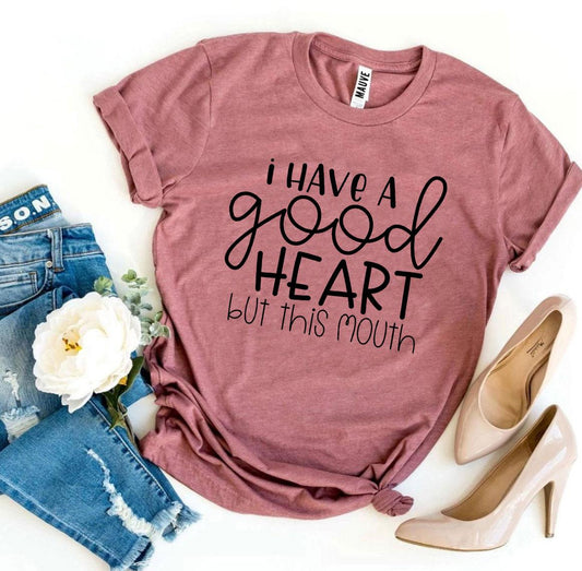 😇 Clicia's Joy I Have a Good Heart But This Mouth™ Graphic Tee