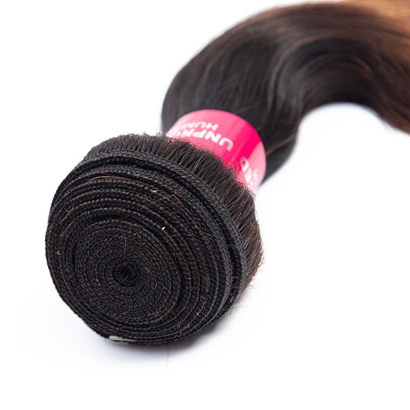Glow-Up Brazilian body wave Human Hair Bundles T1b 30 Ombre Body Wave Virgin