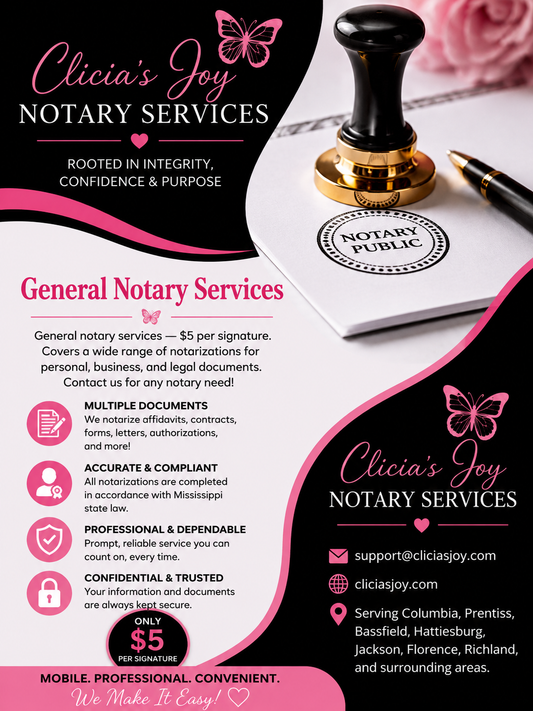 General Notary Services