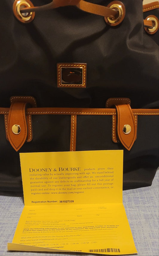 Dooney & Bourke Wayfarer Large Drawstring Style Bag BCAMD1766BLKR