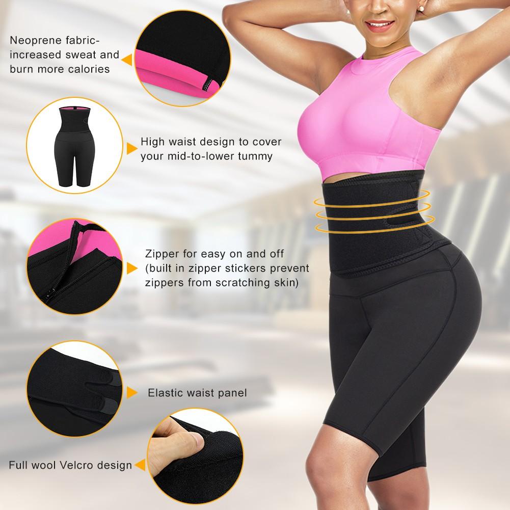 Clicia's Joy SnatchFit 2-in-1 Sweat & Sculpt Shorts