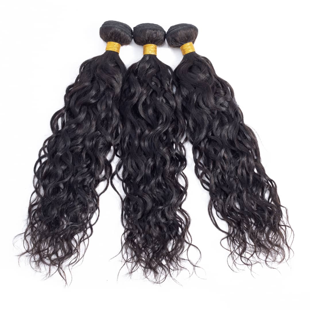 Glow-Up BeuMAX 10A Grade 3/4 Bundles Water Wave Peruvian Human Hair Extensions