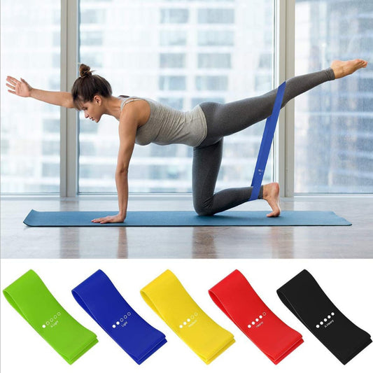 💪 Clicia's Joy Flex & Stretch Resistance Band Set – 5 Piece Fitness Kit