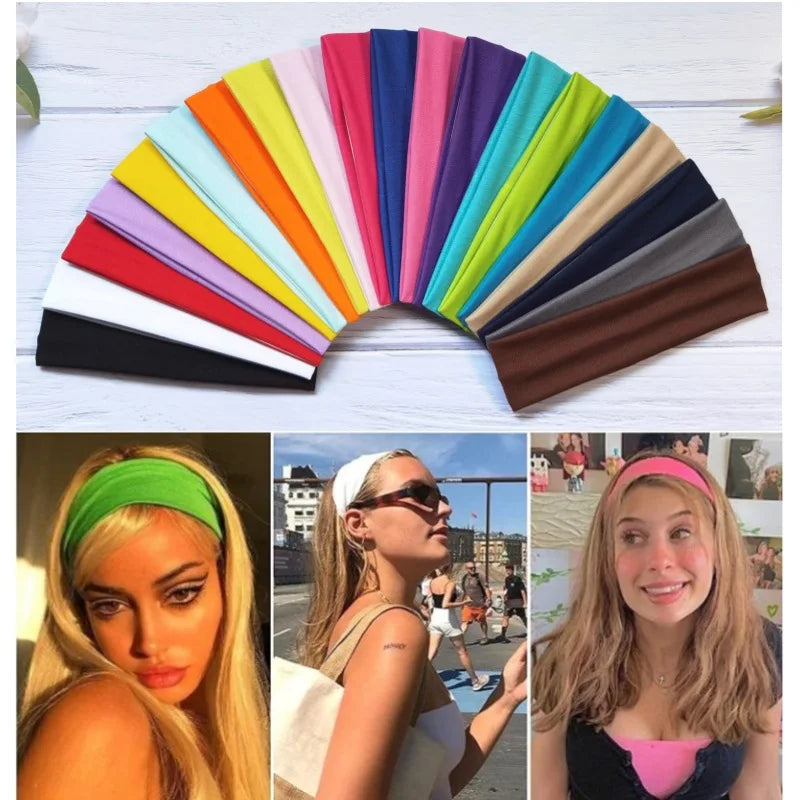 🌟 Clicia's Joy FlexFit™ Stretch Sports Headband Set (7-Pack)