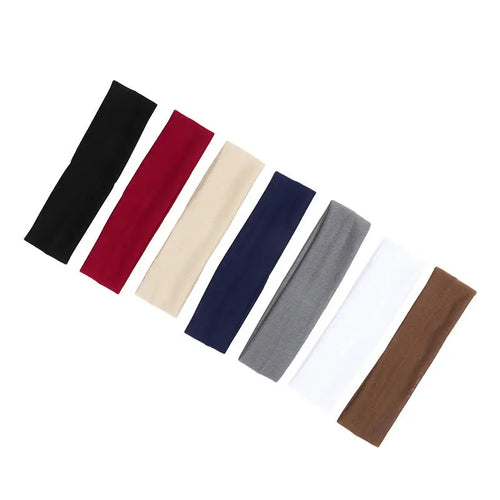 🌟 Clicia's Joy FlexFit™ Stretch Sports Headband Set (7-Pack)