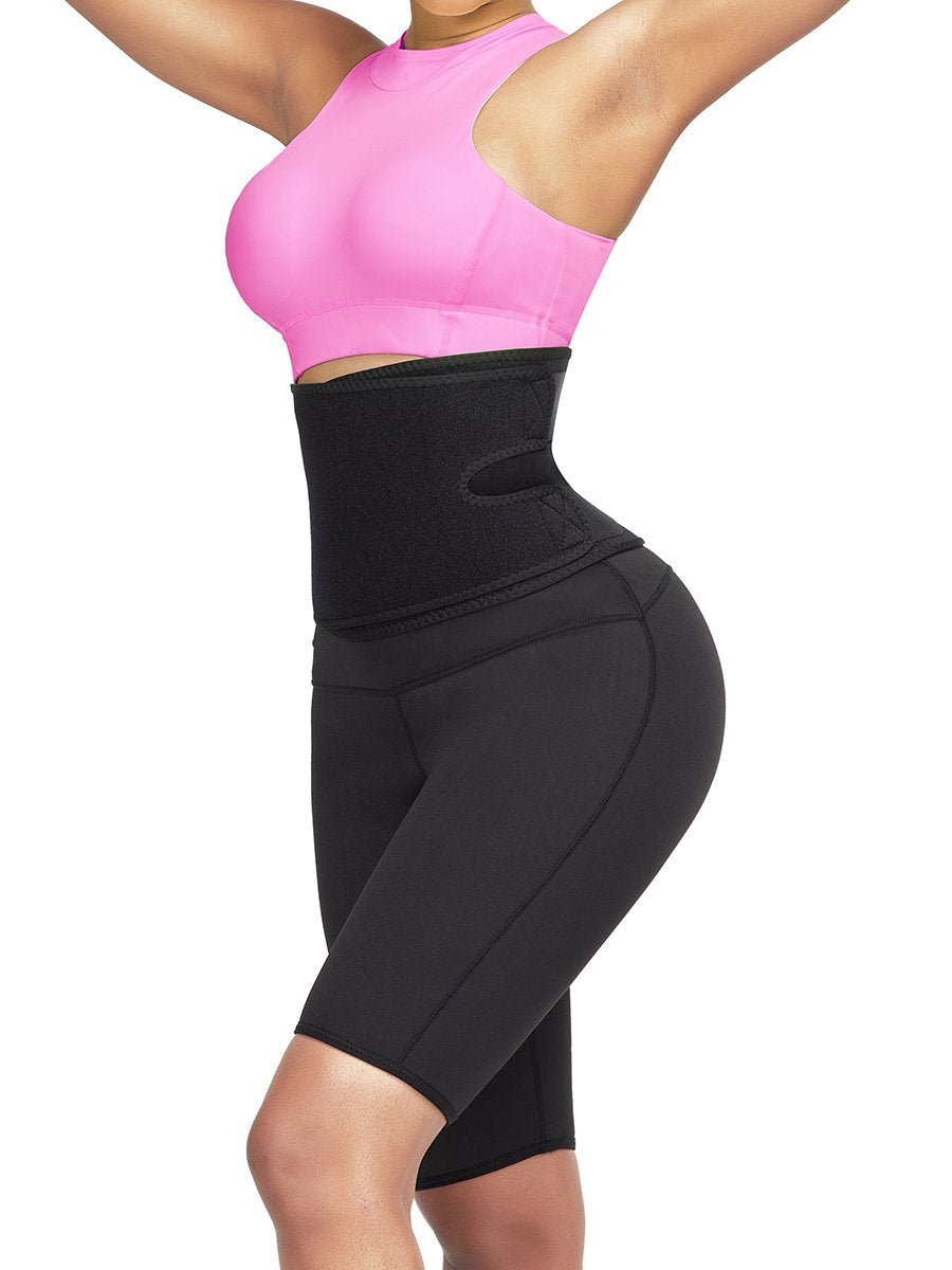 Clicia's Joy SnatchFit 2-in-1 Sweat & Sculpt Shorts