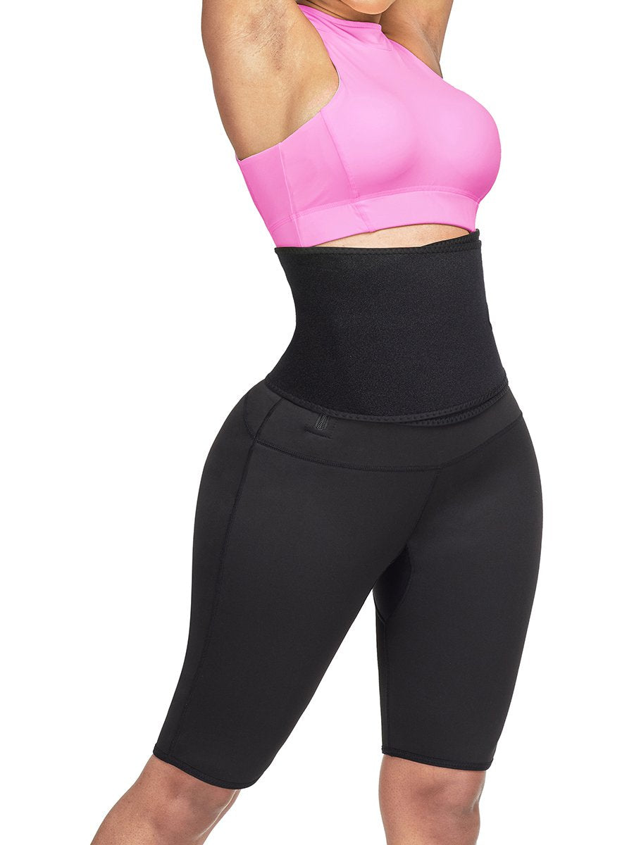 Clicia's Joy SnatchFit 2-in-1 Sweat & Sculpt Shorts