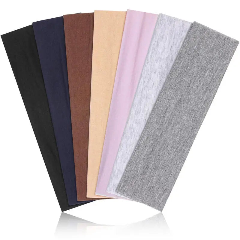 🌟 Clicia's Joy FlexFit™ Stretch Sports Headband Set (7-Pack)