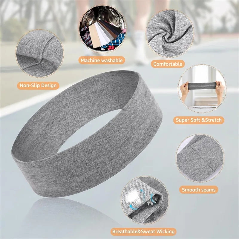 🌟 Clicia's Joy FlexFit™ Stretch Sports Headband Set (7-Pack)