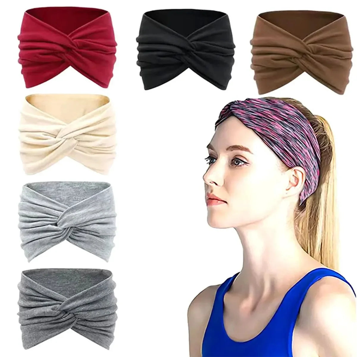 💜 Clicia's Joy TwistFit™ Wide Turban Headband