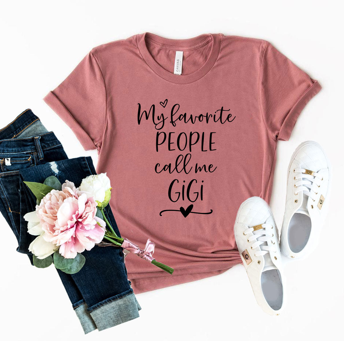 💜 Clicia's Joy My Favorite People Call Me GiGi™ Graphic Tee