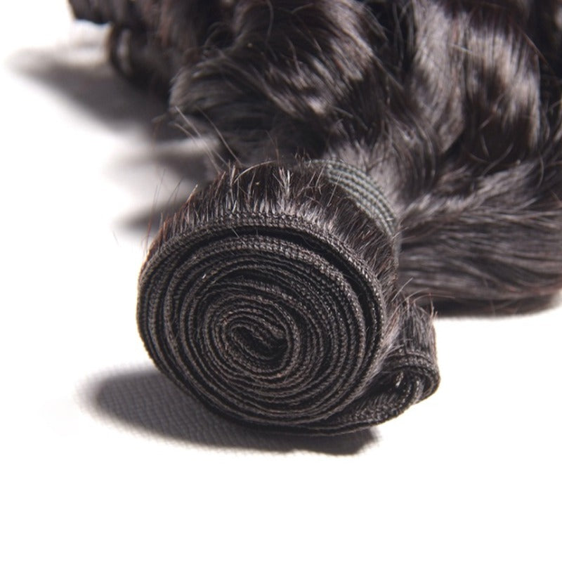 Glow-Up 10A Grade Brazilian 3/4 Funmi Hair Human Hair bundles with 4x4 Closure