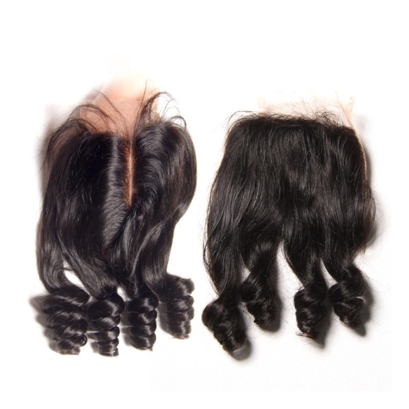 Glow-Up 10A Grade Brazilian 3/4 Funmi Hair Human Hair bundles with 4x4 Closure