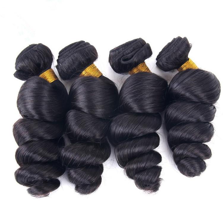 Glow-Up BeuMAX 10A Grade 3/4 Loose Wave Bundles Peruvian Human Hair Extensions