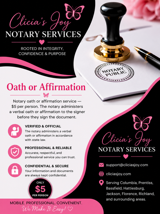 Oath or Affirmation