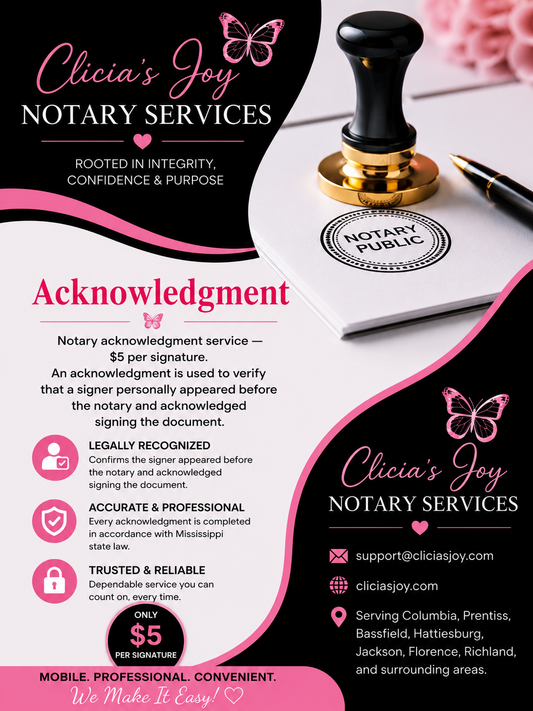Acknowledgment