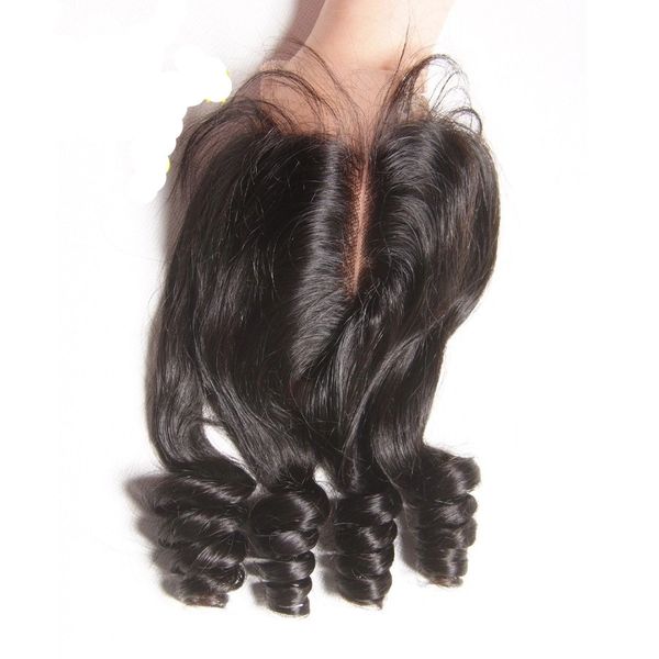 Glow-Up 10A Grade Brazilian 3/4 Funmi Hair Human Hair bundles with 4x4 Closure