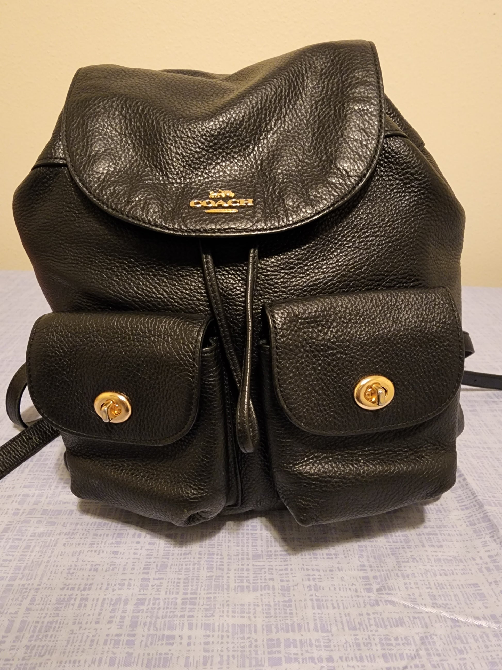Coach pennie backpack black Clearance
